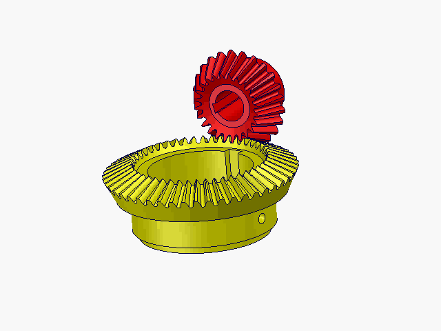 Single-stage bevel gear reducer